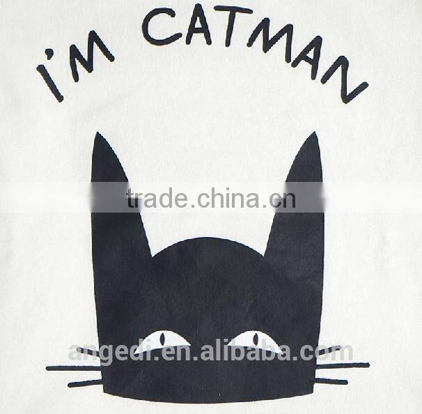 Cat pattern cool design wholesale kids custom made pullover sweatshirt hoodies