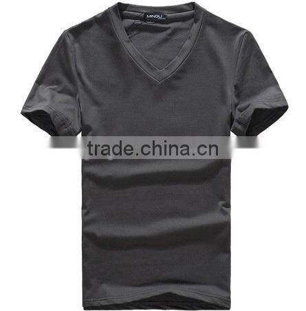 cotton V-neck shirt;body-shaping T-shirt;Aniti-Pilling T-shirt