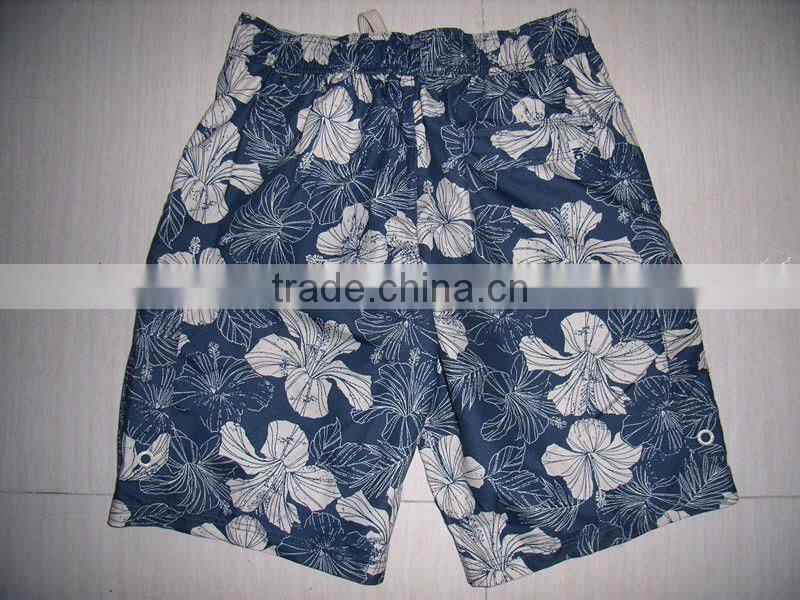 men's cargo pocket swimming shorts printed shorts