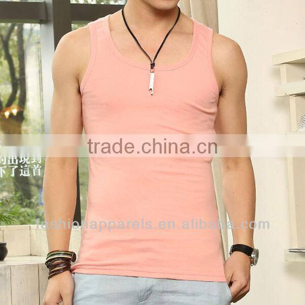 Custom men's blank compression tank tops