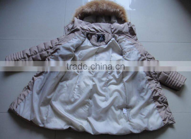 Women Fake Fur Hood Fashion Warm Winter Long Jacket