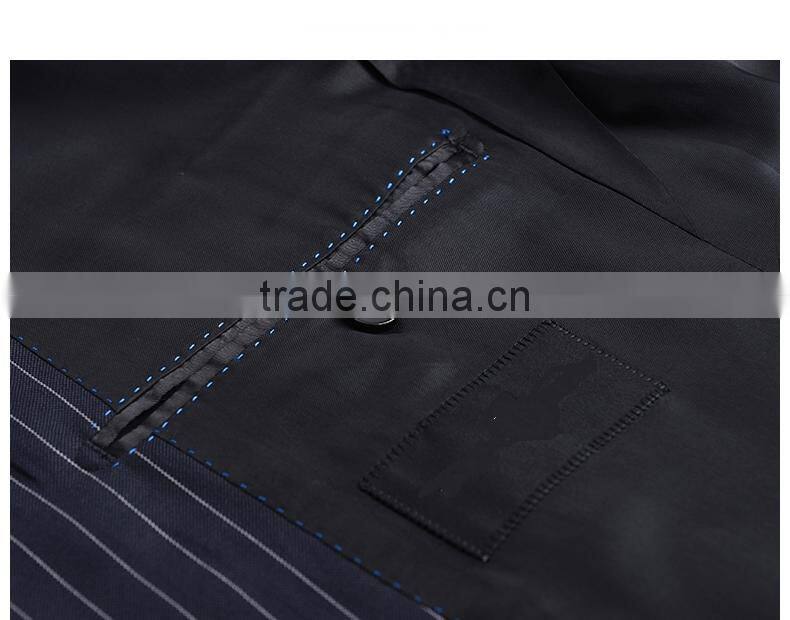 Custom Design New Style Men Suit And Low Price Stripped Arrow Lapel 2 Button Formal Suits