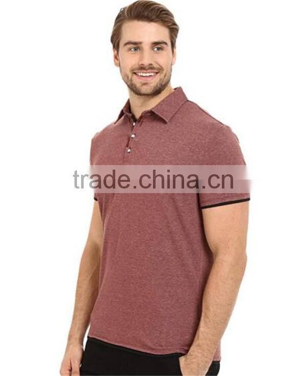 High quality cotton stone wash polo shirt