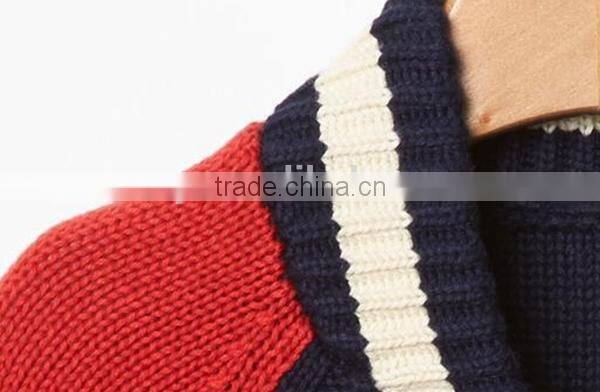 Varsity full zip sweater jacket for infant boys