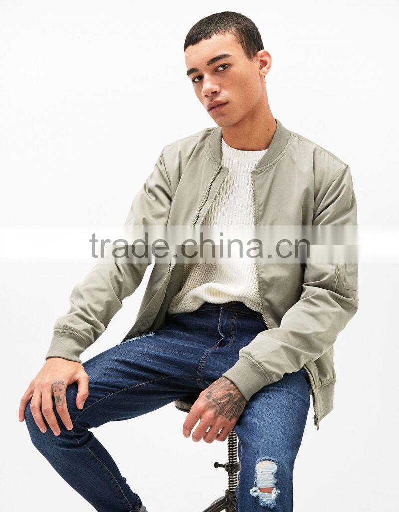 2017 custom high quality embroidered denim jacket,jean jacket men denim