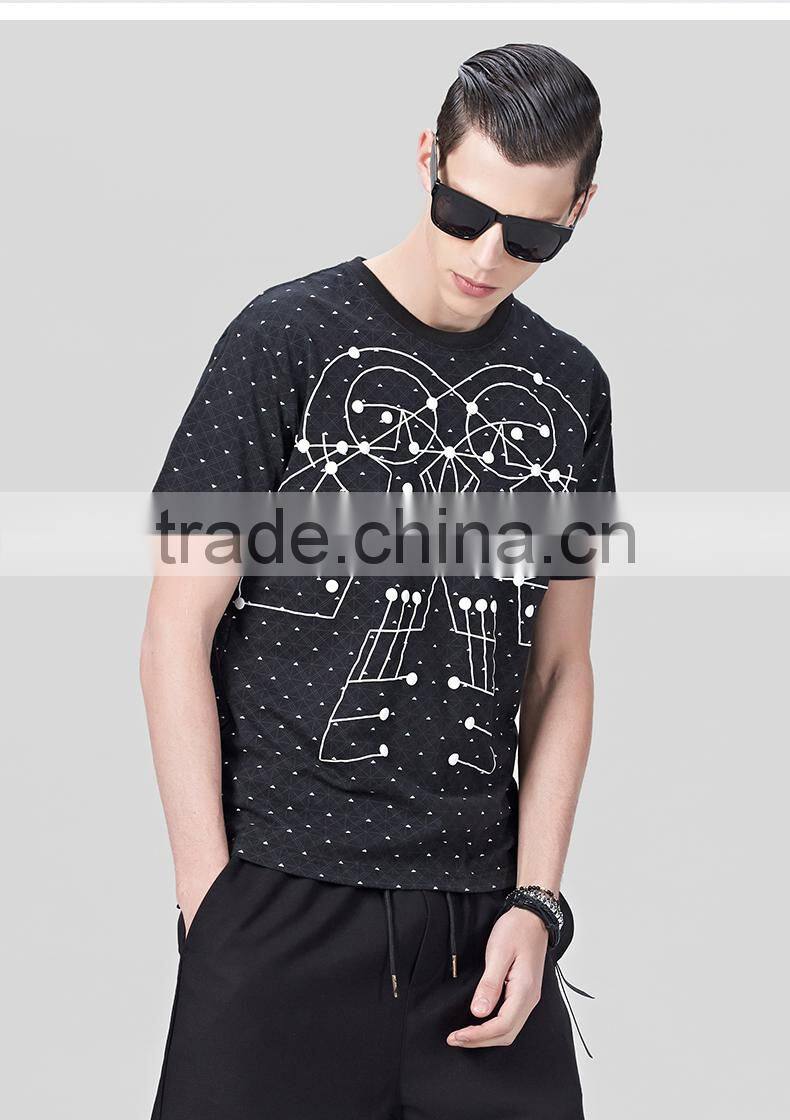 2017 Summer new design custom gym street wear t shirt printed