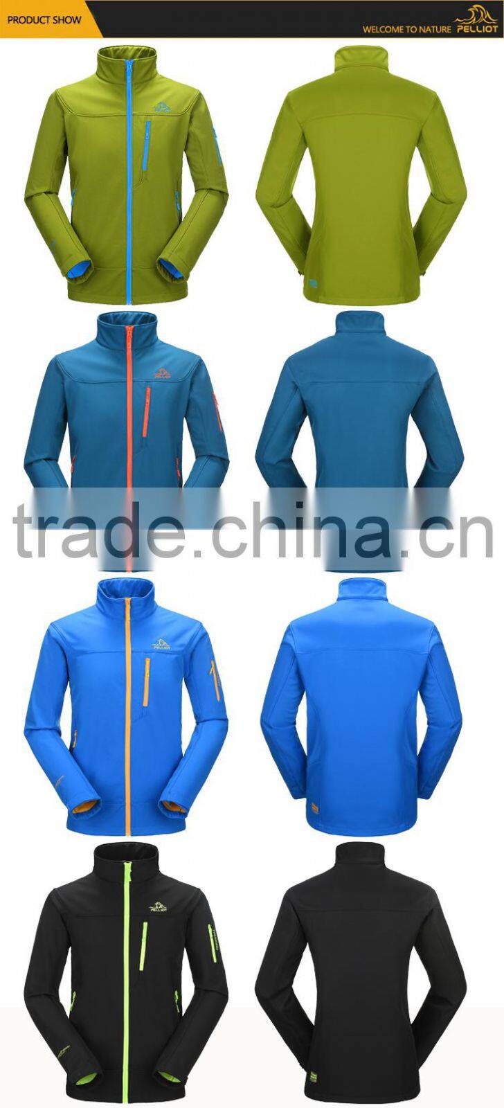 China new design hot sale cheap plain unisex softshell jacket