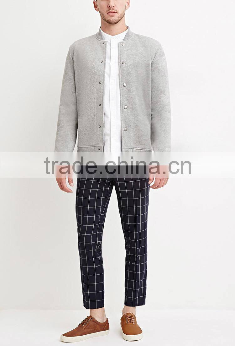 new design fashion blank baseball jacket for men