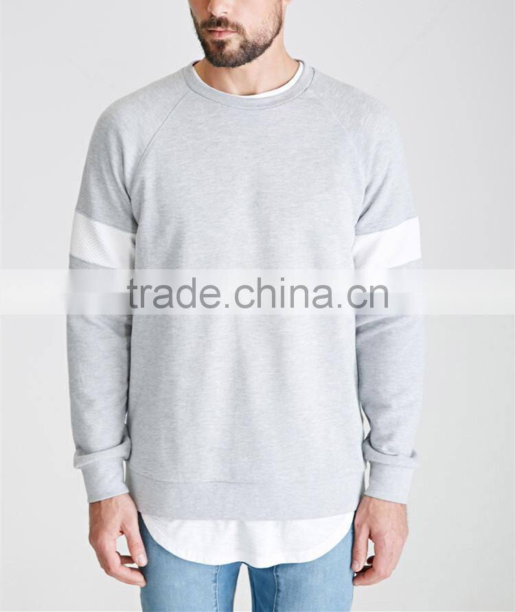 fashion crewneck blank sweatshirt for men