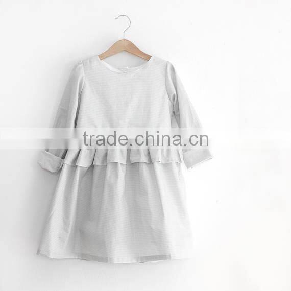 Stripe Long Sleeve 3 Year Old Girl Dress Ruffled Dresses Girl Fall Boutique Clothes