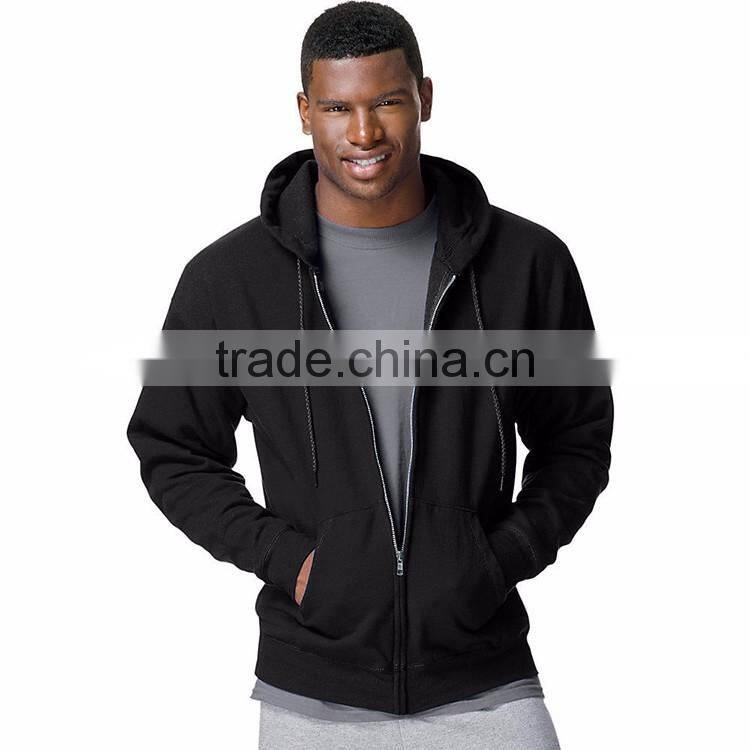 Latest Design Custom Zip Up Cheap Price Fashion Men's Clothing Bulk Plain Hoodies