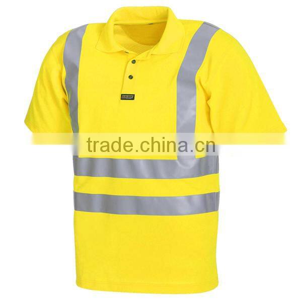 hi vis two-tone multicolored polo shirts