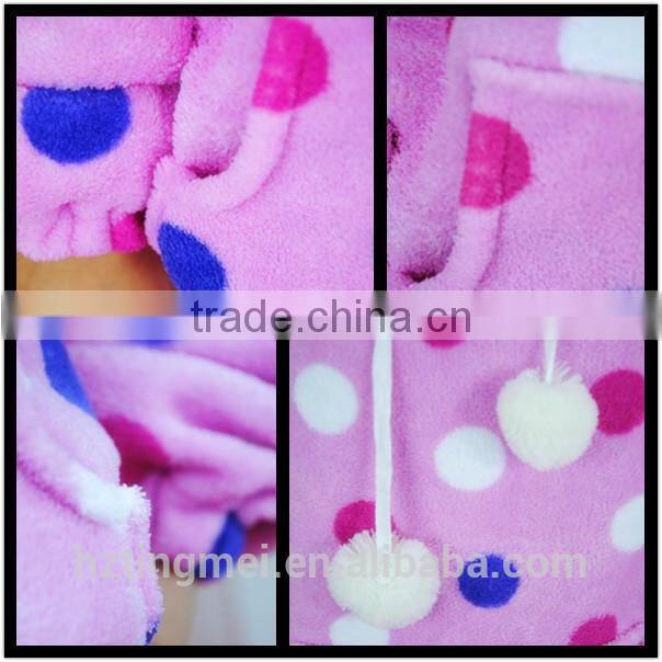 girls coral fleece pajamas bathrobe