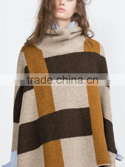 EY0846S New Design 2016 Women Fashion Turtleneck Knit Pullover Sweaters