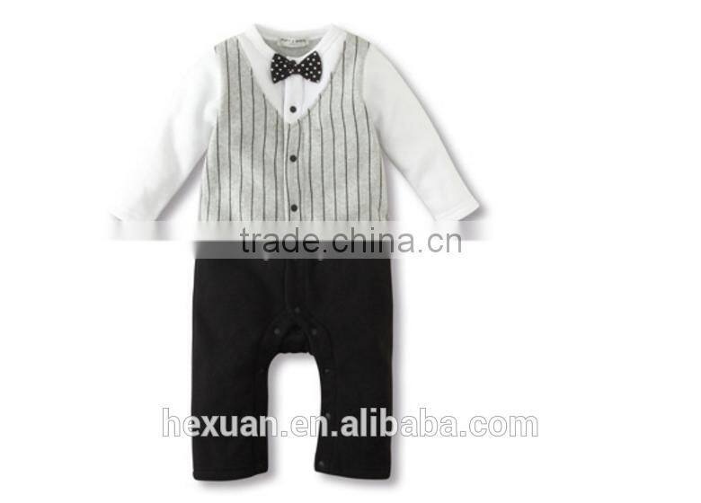 organic cotton long sleeves baby clothes romper boy