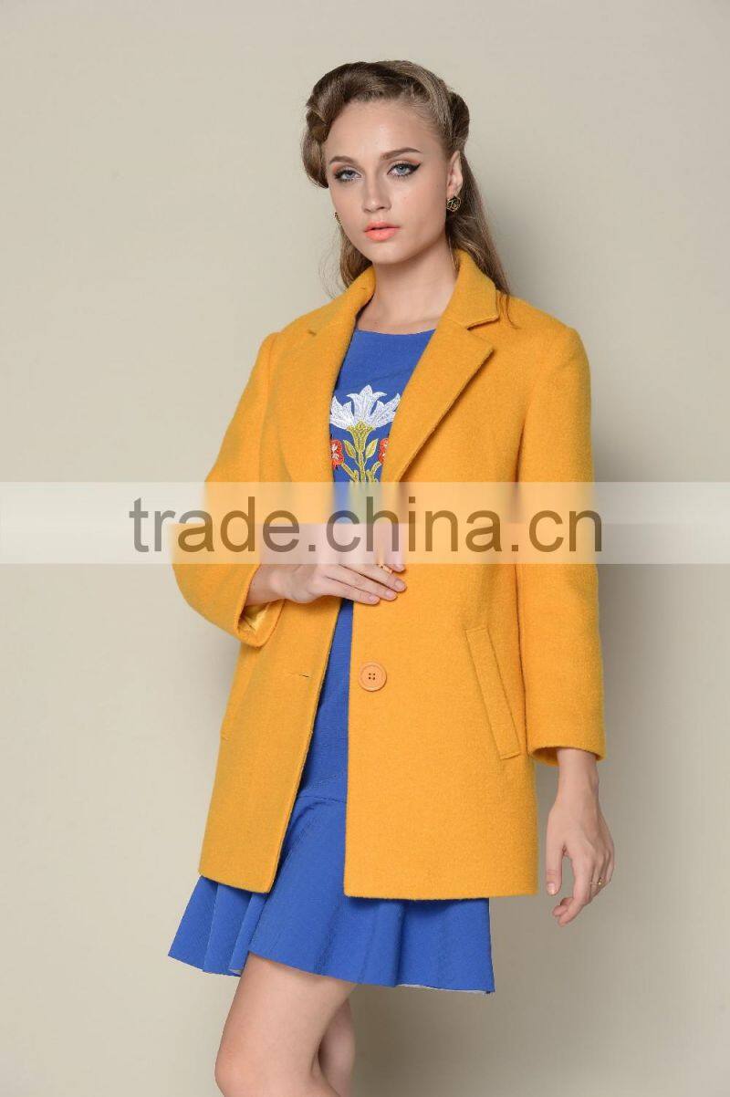 navy blue plain fashionable latest 2015 casual elegant women coats cheap