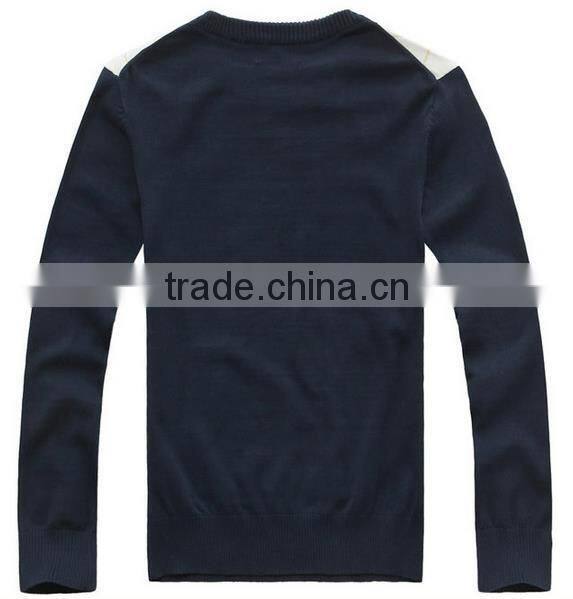 2014 hot sell wholesale high quality fashionable checked pullover Sweater