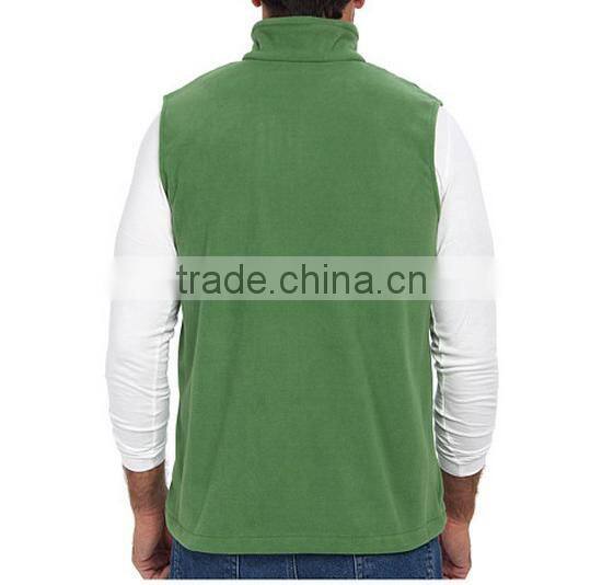 Newest Basic Fit fleece vest secure-zip 100% polyester Micro Fleece popular hottest christmas SPORT VEST for men