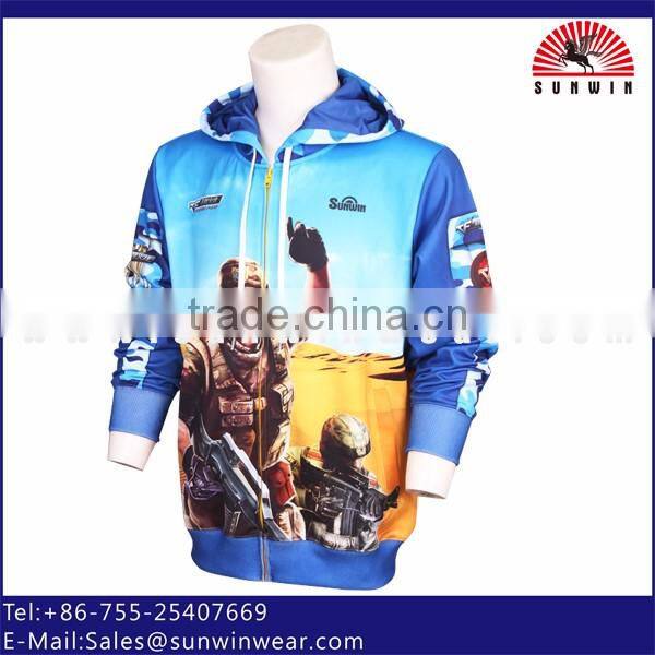 2016 Newest Custom Sublimated Printing Blank Hoodies Wholesale