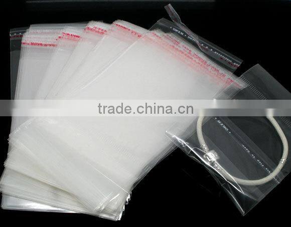 Transparent Plastic Self Adhesive Seal Bags W/Hang Hole