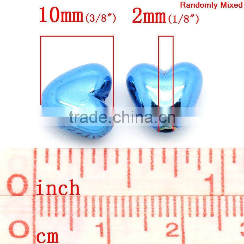 Valentines Gift Christmas Heart At Random Acrylic Charm DIY Beads