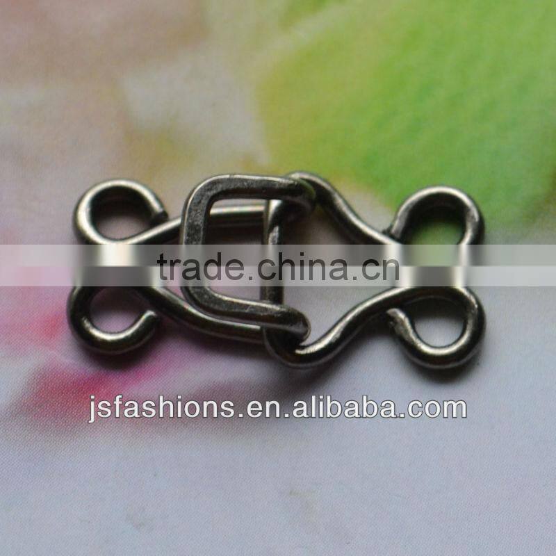 Fashion 15# fur hook and eyes with antique silver color