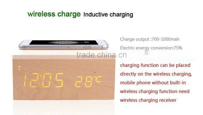 Portable Speaker Bluetooth USB4.0 Dual USB NFC Wooden Bluetooth Speaker Wriess charging Bluetooth Speaker
