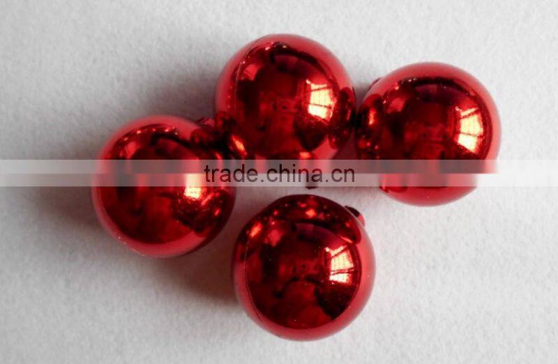 Christmas bulbs in plastic tube