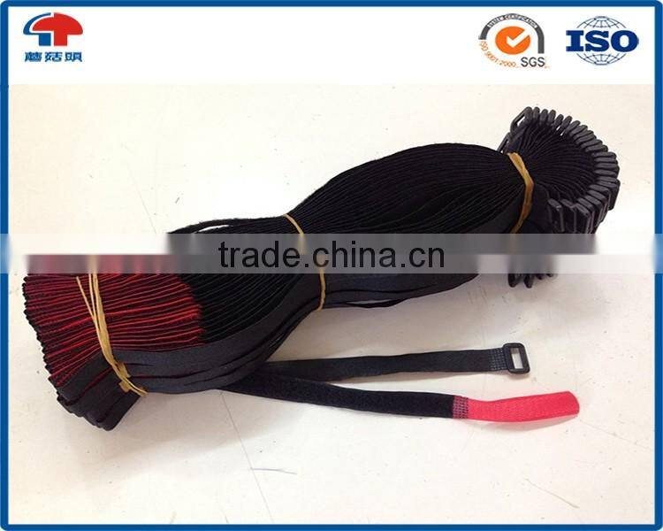 Custom Plastic Buckle Adjustable Cinch Strap With Hook Loop