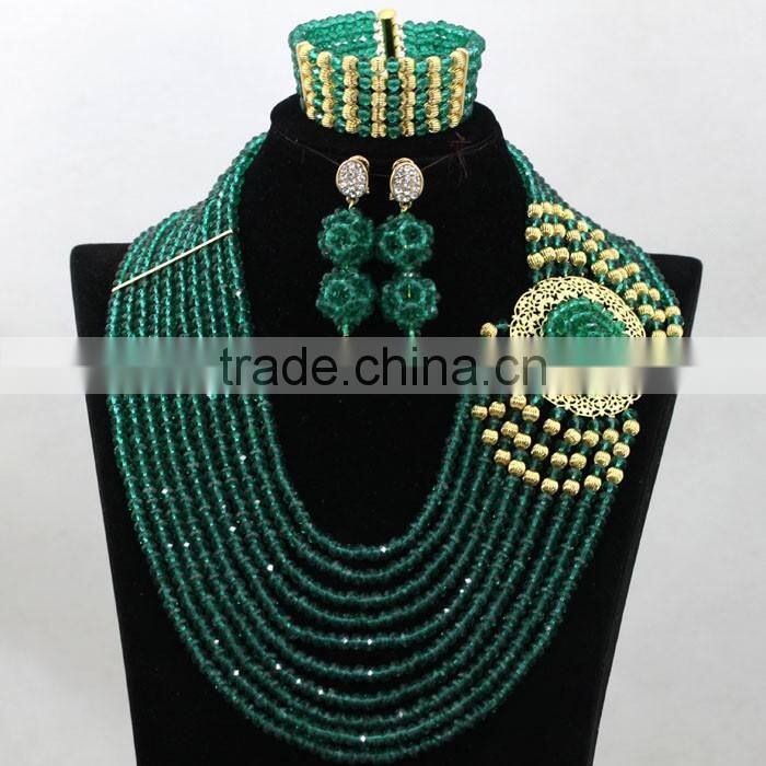 Woven flowers Wedding Coral Beads Necklace African Bracelet Earrings Jewelry Sets