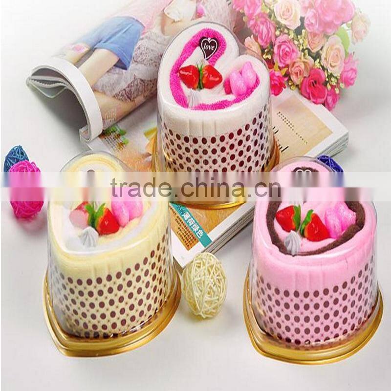 Fashion design luxury cake towel for wedding birthday