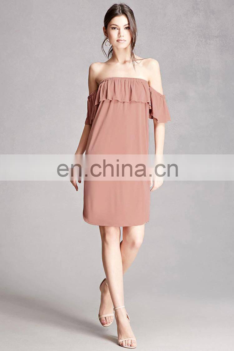 Off the Shoulder Women Mini Dress 2017