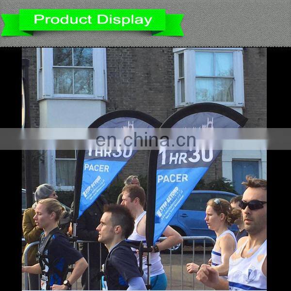 Latest Custom Outdoor Advertising rectangle Backpack Flying Banner Flag