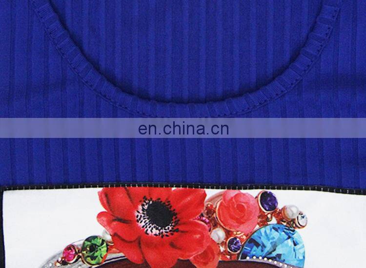 Support OEM & ODM 2017 new fashion pattern 3/4 sleeve woman long casual ladies off-shoulder dress