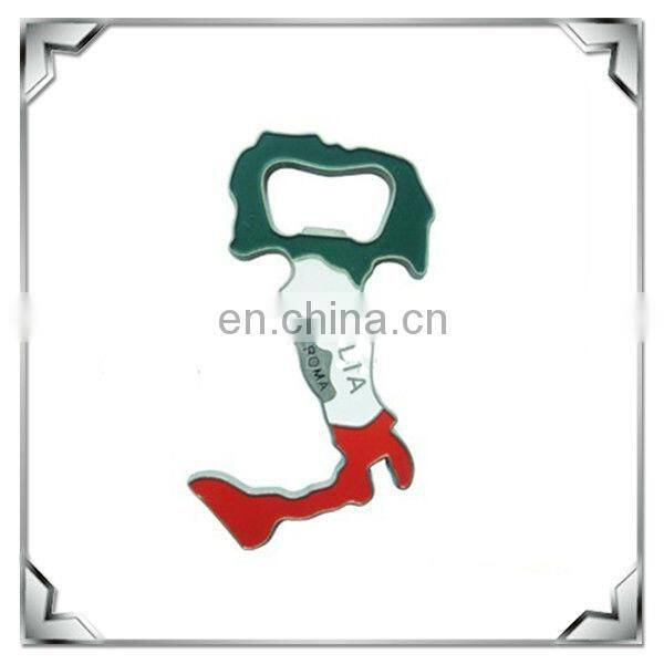 Thailand elephant shape metal bottle opener with fridge magnet