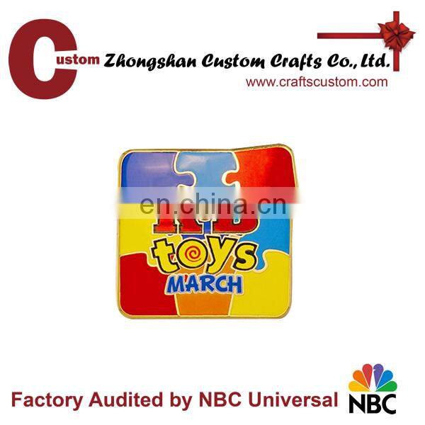 lapel pin making supplies custom metal cross flag lapel pin