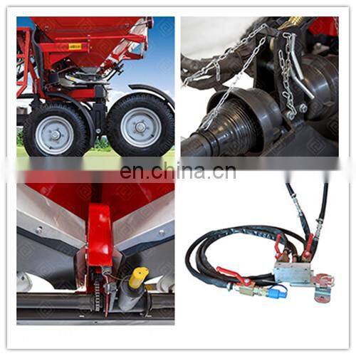 Tractor mounted fertilizer spreaders