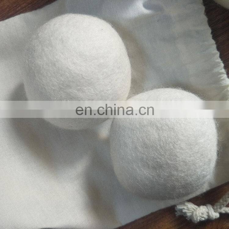 Hot Sale solid no fillers felt wool dryer balls for clothing dryer helper