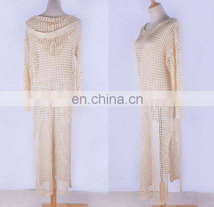 Knitted Beach Cover up dress Tunic Long Pareos Bikinis Cover ups Swim Cover up Robe Plage Beachwear