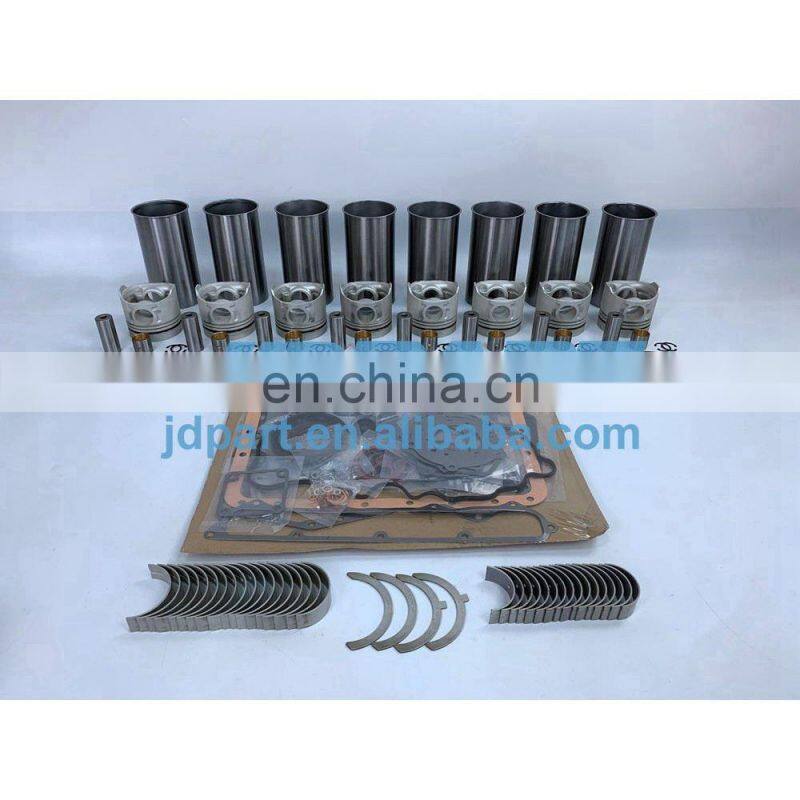 RD8 Rebuild Kit With Head Gasket Set Piston Ring Liner Main Rod Bearings Set For Nissan