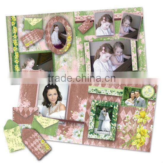 DIY Craft Set Pink & Red Gorgeous Fabulous Flowers Scrapbook Kit