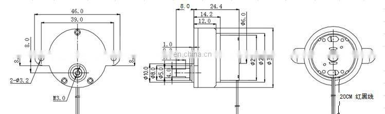 Small magic ball DC plastic gear motors JS30
