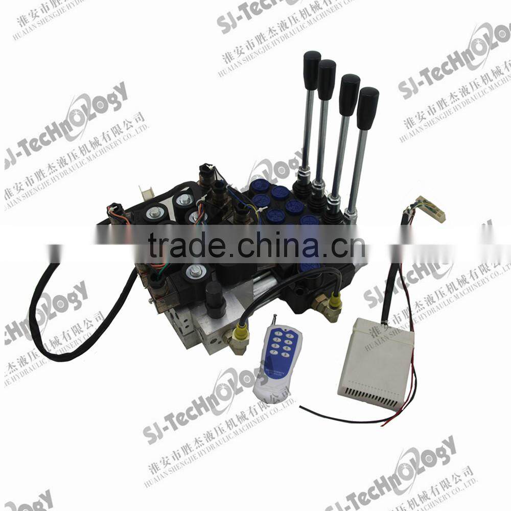 Z1391 electric-hydraulic control,manual control,single acting manual control,factory electric-hydraulic control valve for truck