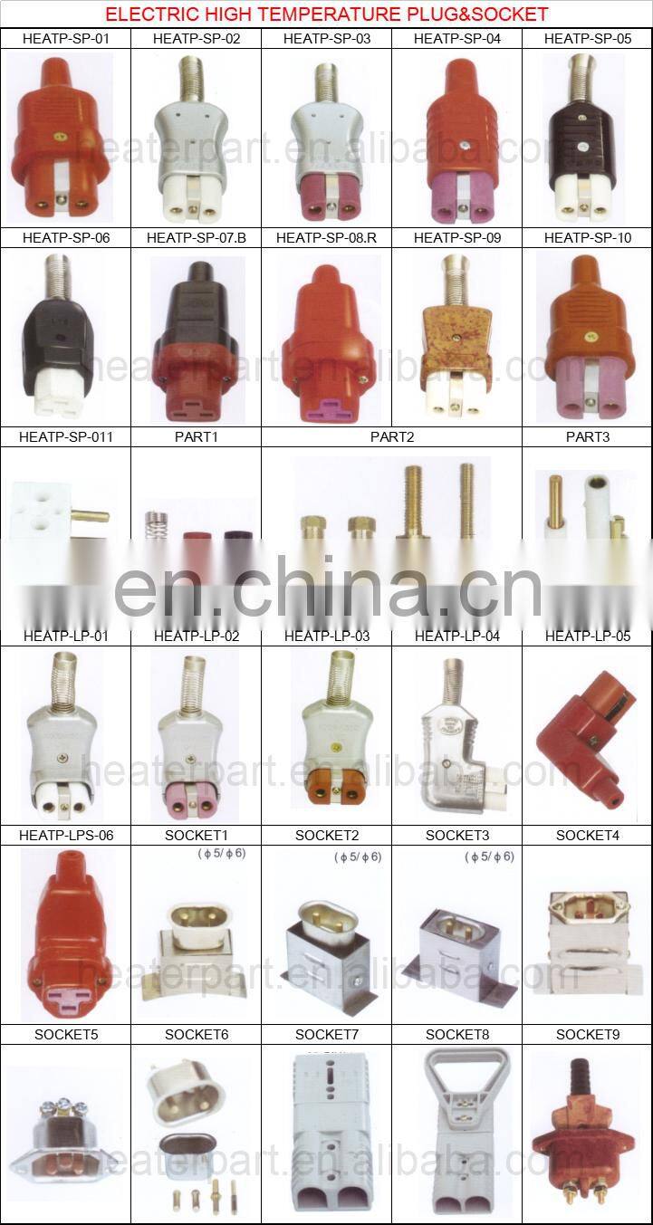 Factory Price Nickle Plated Iron Aluminum Ceramic Plug end Socket