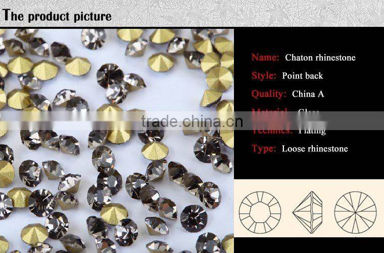 W0528 loose rhinestone glass crystal chaton diamond beads in china