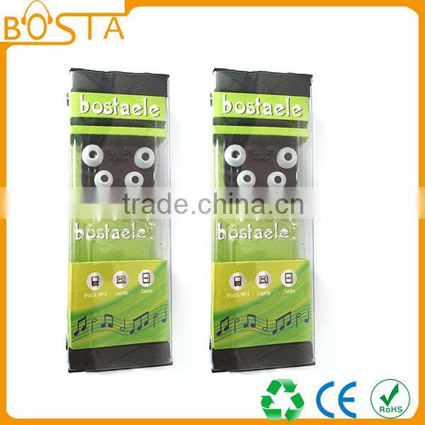 2016 wholesale outdoor high quality handsfree wired stereo cheap earphones
