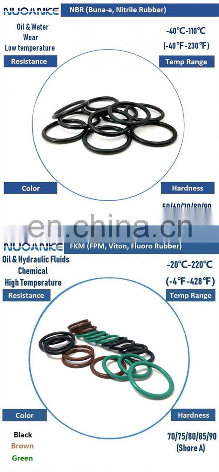 Free Samples Custom Accpeted Different Silicone Colored Rubber O Ring