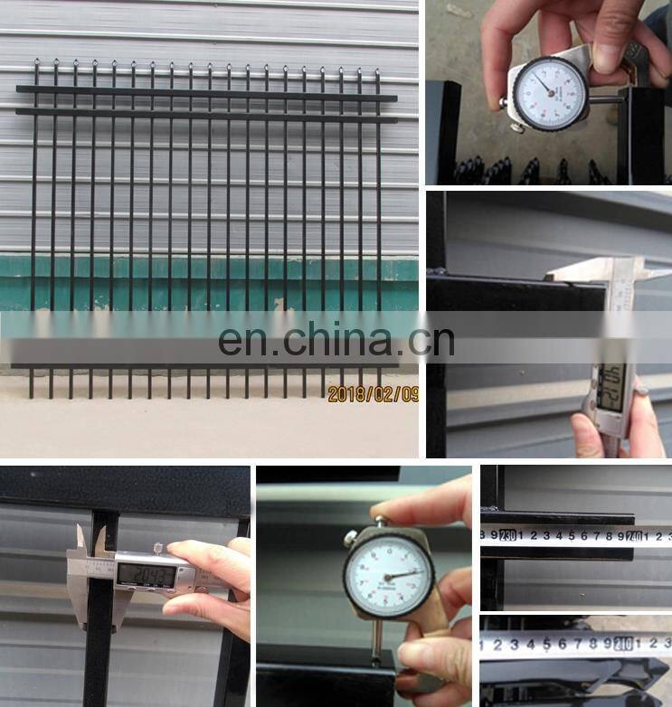 Factory supply bent top garrison safety steel fence panel