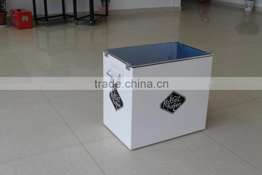 Vintage Ice Cooler Box with Acrylic cover lid customized color and Logo