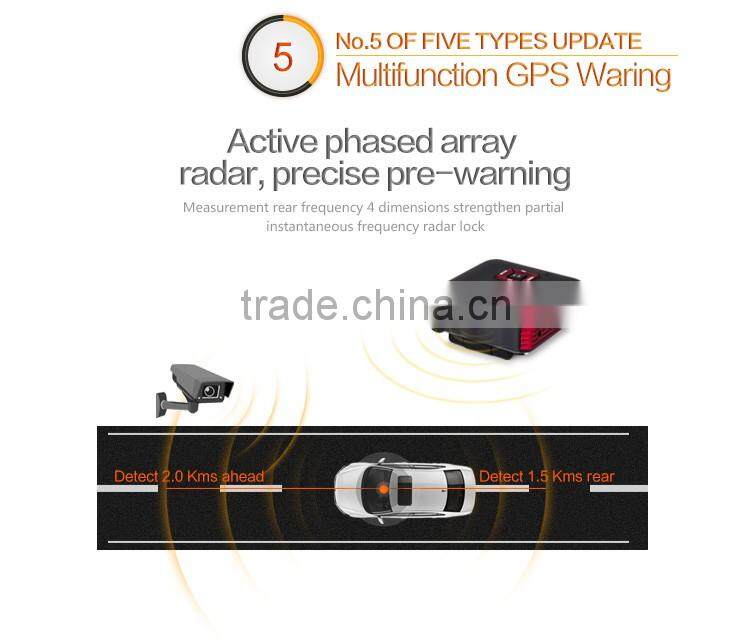 HD 1080P DVR Car Radar Detector with hidden car camera Ambarella A7 Night Vision With Radar Speed Alarm